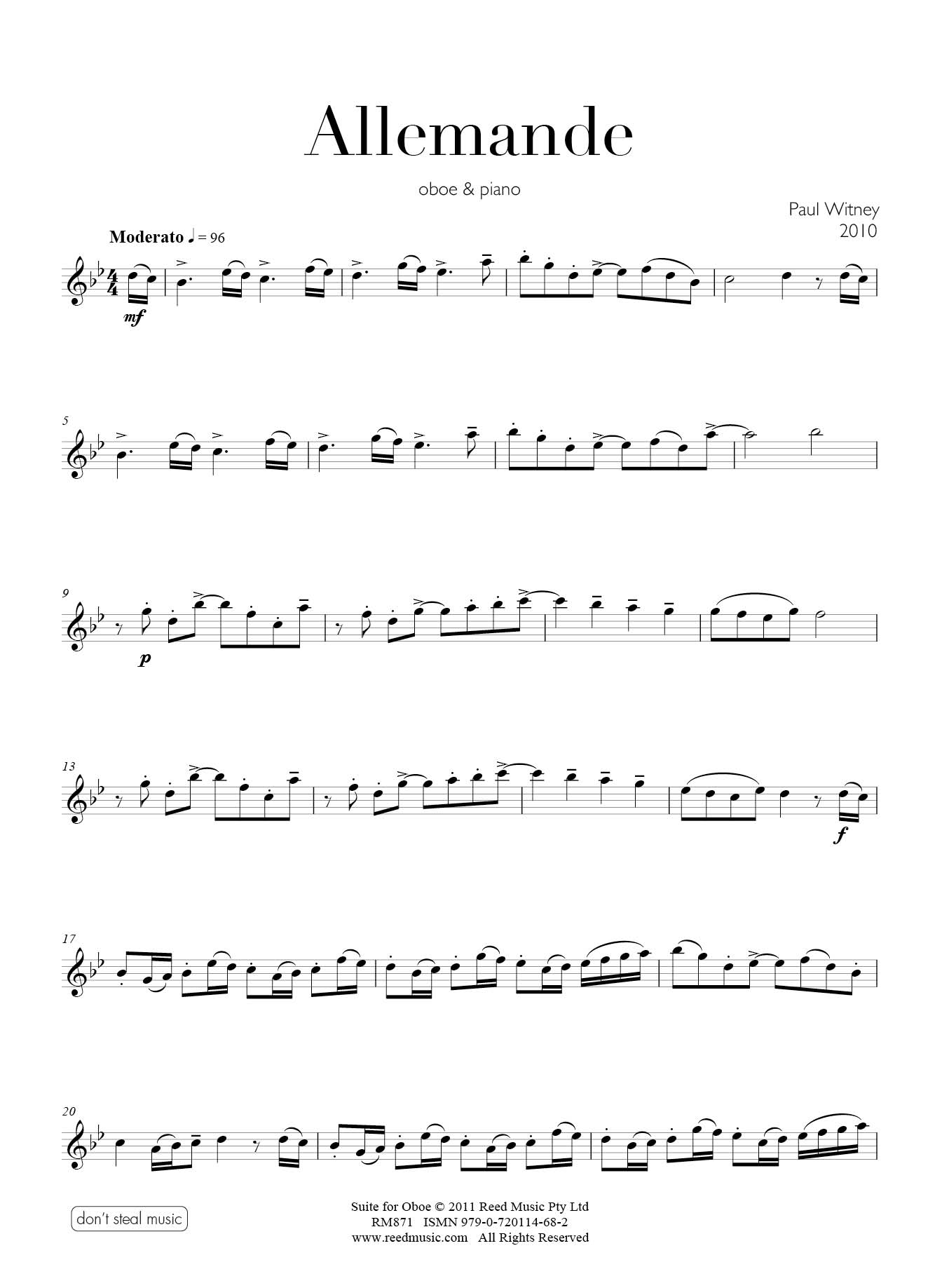 Oboe music hotsell